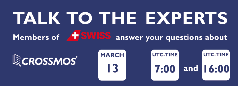 Talk to the experts - Telephone conference SWISS on CROSSMOS