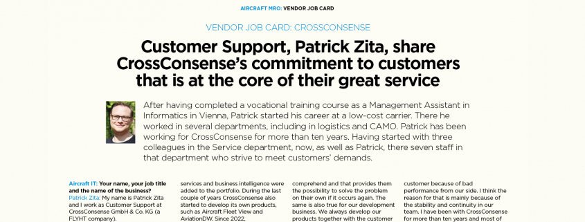 Patrick Zita Vendor Job Card