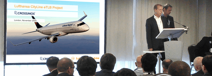 Gerrit Jassnowski (Lufthansa CityLine) and Udo Stapf presenting at the Flight Operations Conference