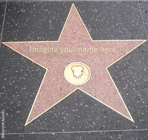 Hollywood Walk of Fame with your name