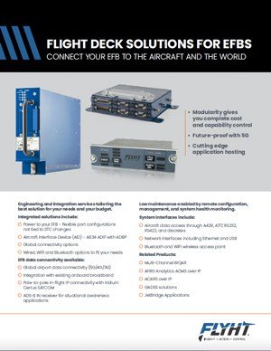 FLYHT Flight Deck Solutions Brochure Title