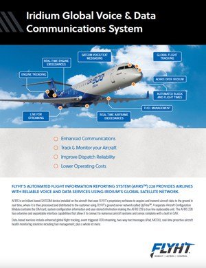 FLYHT Iridium Global Voice & Data Communications System Brochure Title