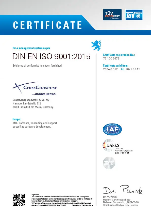 ISO 9001 Certificate english