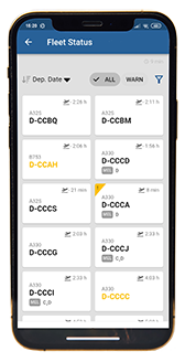 Aircraft Fleet View - Fleet Status